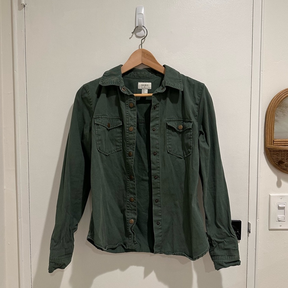 Green Utility Jacket - Picture 3 of 4